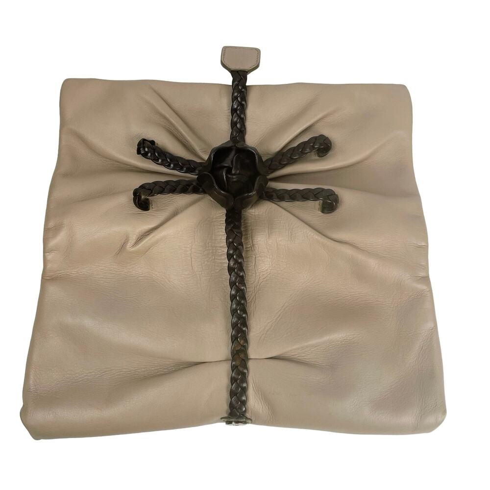 EUC - Salvatore Ferragamo Leather Rose Clutch - Picture 3 of 8